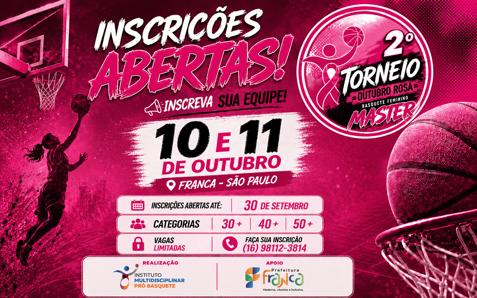 2º Torneio Outubro Rosa Basquete Feminino Master